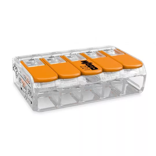 WAGO 221-415 5 vezetékes összekötő
