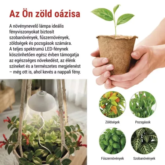 LED növénynevelő lámpa esernyő z7901