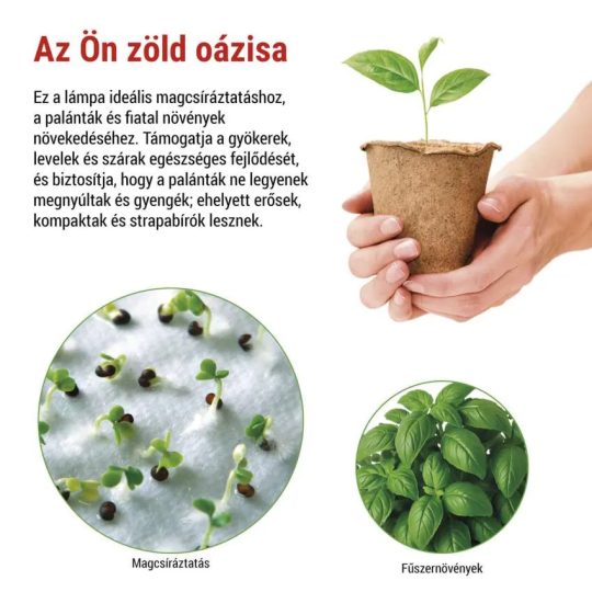 LED növénynevelő lámpa palántákhoz z7903