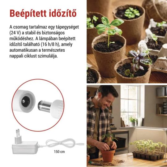 LED növénynevelő lámpa palántákhoz z7903