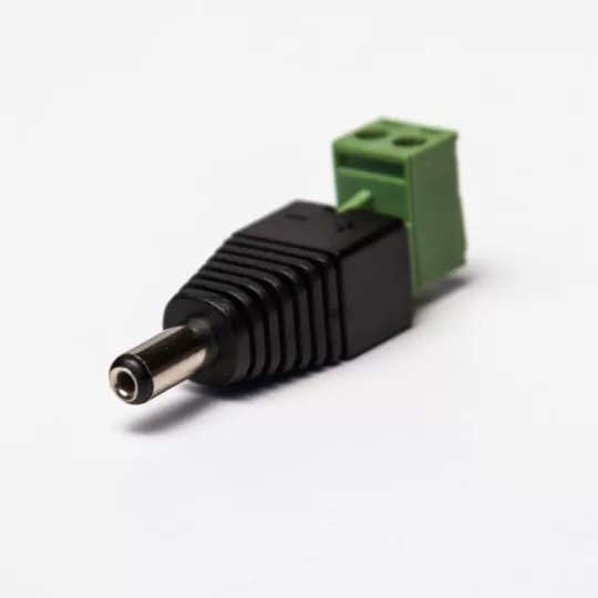 12V DC 5,5/2,1 csatlakozó adapter (apa)