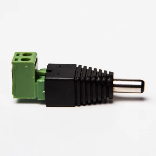 12V DC 5,5/2,1 csatlakozó adapter (apa)
