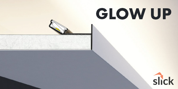 Gipszkarton LED profil GLOW12 UP