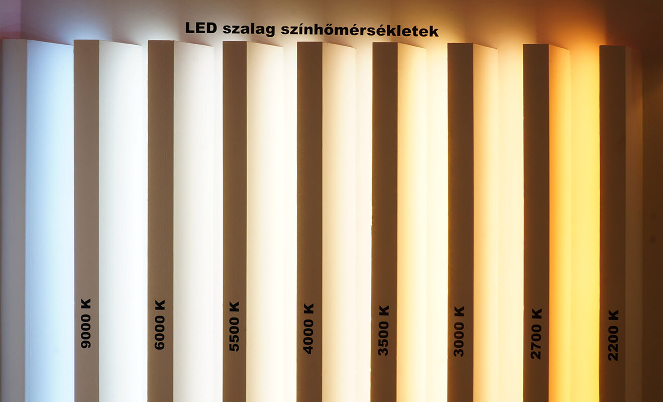 LED szalag színhőmérsékletek