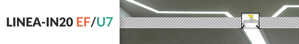 Topmet LINEA IN20 gipszkarton LED profil a magyarországi disztribútortól