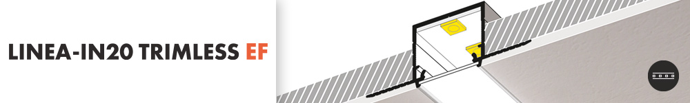 Topmet LINEA-IN20 Trimless gipszkarton LED profil a hivatalos magyarországi forgalmazótól